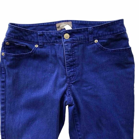 Chico's So Slimming Womens Jeans size 0.5 Short Size 6 US ‎ Stretch Blue Purple - Picture 4 of 8